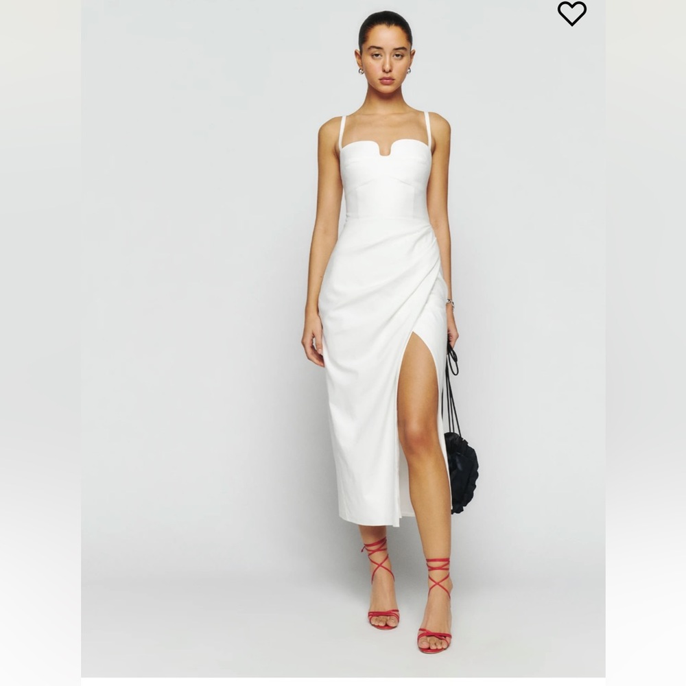 NWT Reformation White Alfred Dress